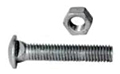 Galv Carriage Bolt and Nut